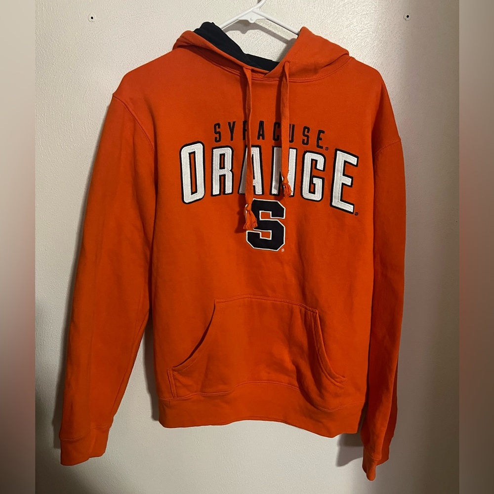 COVER ONE APPAREL Vintage Syracuseβ Orange Hooded Sweatshirt Embroidered Mens M